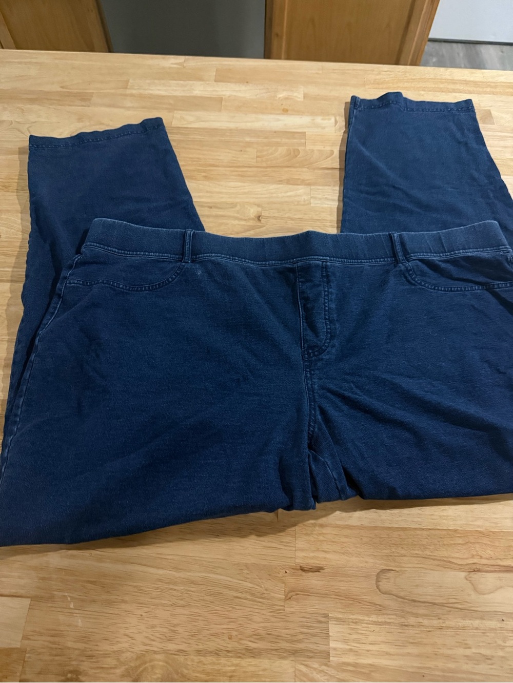 Lands' End Men's Navy Stretch Jogger Pants